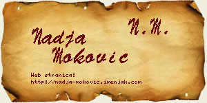 Nadja Moković vizit kartica
